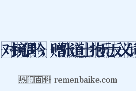 对镜偶吟，赠张道士抱元反义词是什么意思的图片